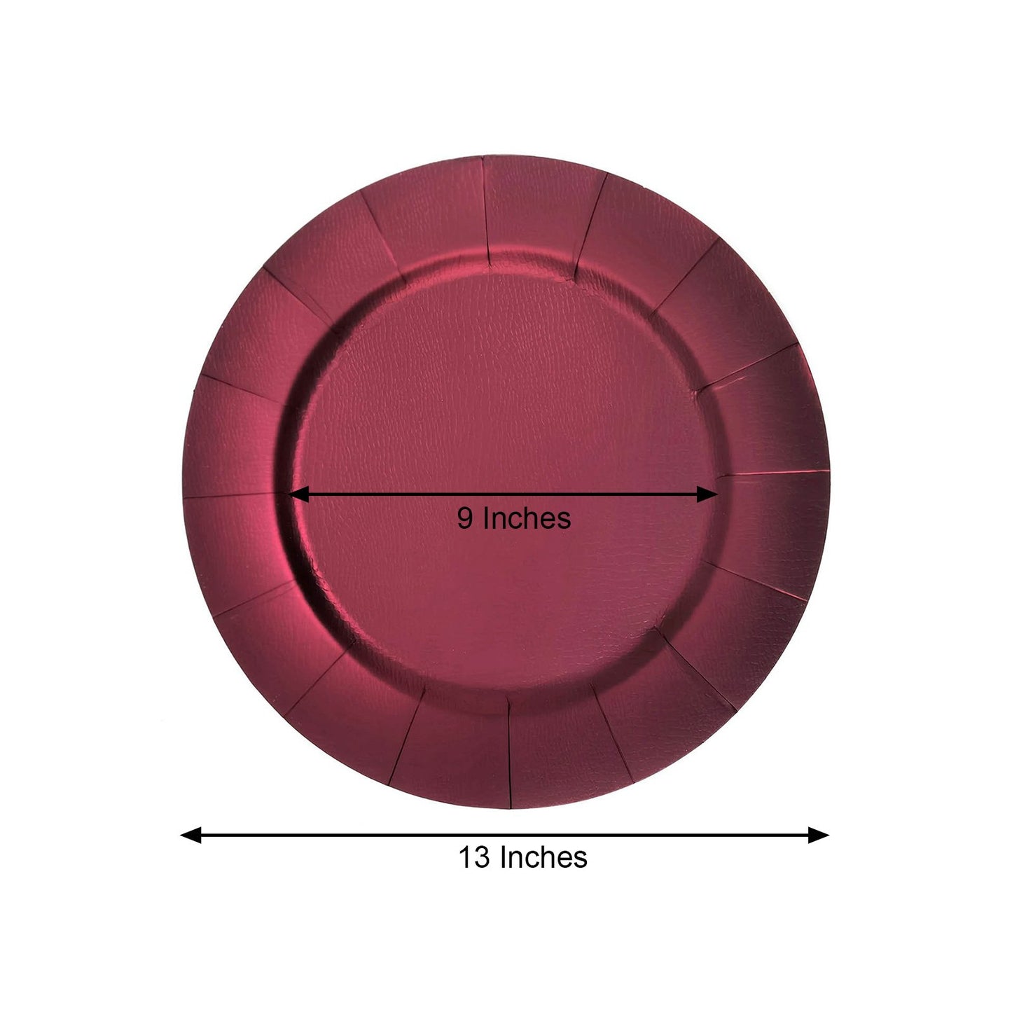 Home Collection 10-Pack 13" Disposable Paper Charger Plates