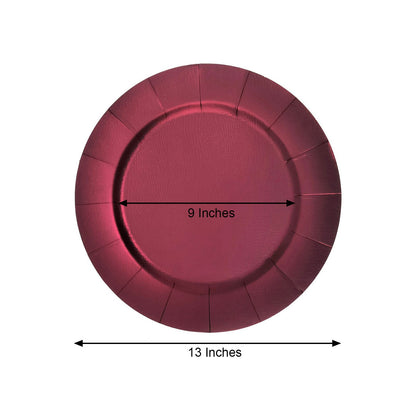 Home Collection 10-Pack 13" Disposable Paper Charger Plates