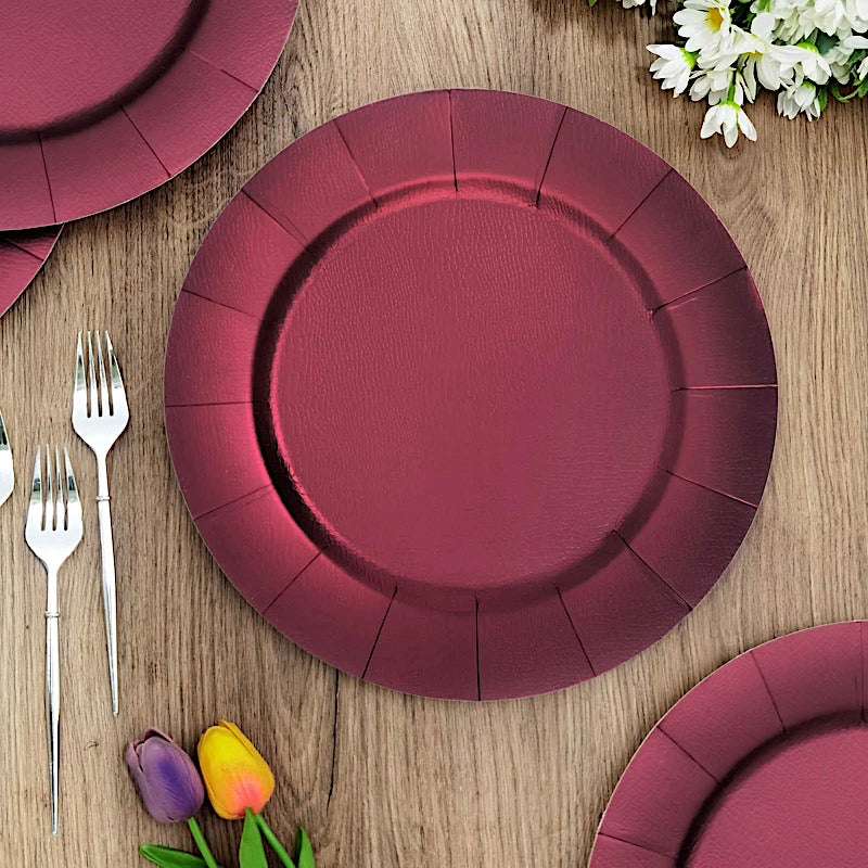 Home Collection 10-Pack 13" Disposable Paper Charger Plates