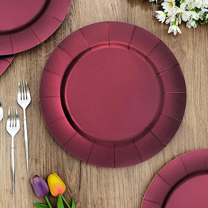 Home Collection 10-Pack 13" Disposable Paper Charger Plates