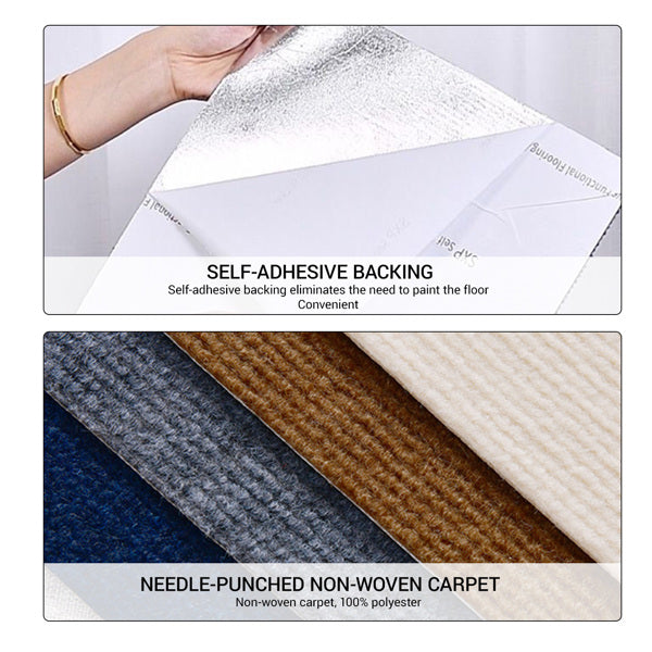 Self-Adhesive 12" Carpet Tile – Brown