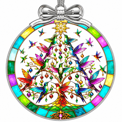 Home Collection Crystal Glass Christmas Ornament Sparkling Hanging Tree Decoration