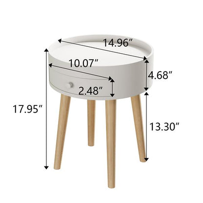 18" Storage Drawer Side Table
