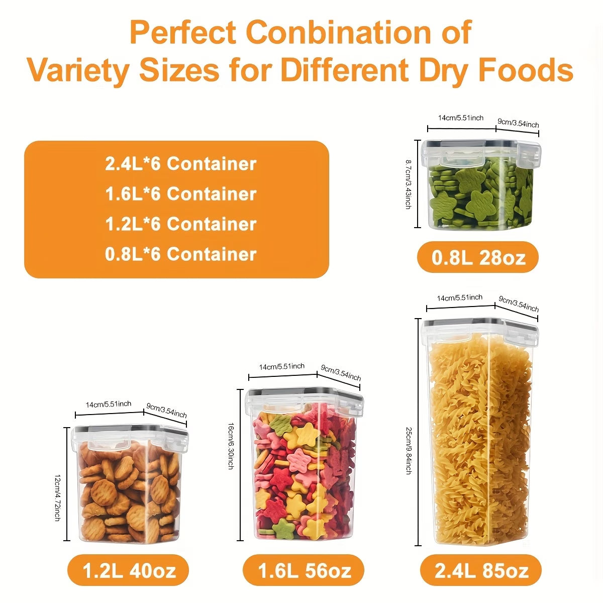 Home Collection 24 pcs Airtight Food Storage Containers With Lids, BPA Free Plastic Kitchen Storage Containers