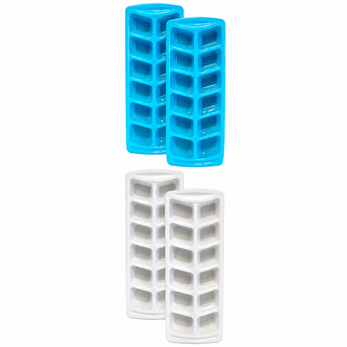 Home Collection 4-Pack Stackable Ice Cube Trays