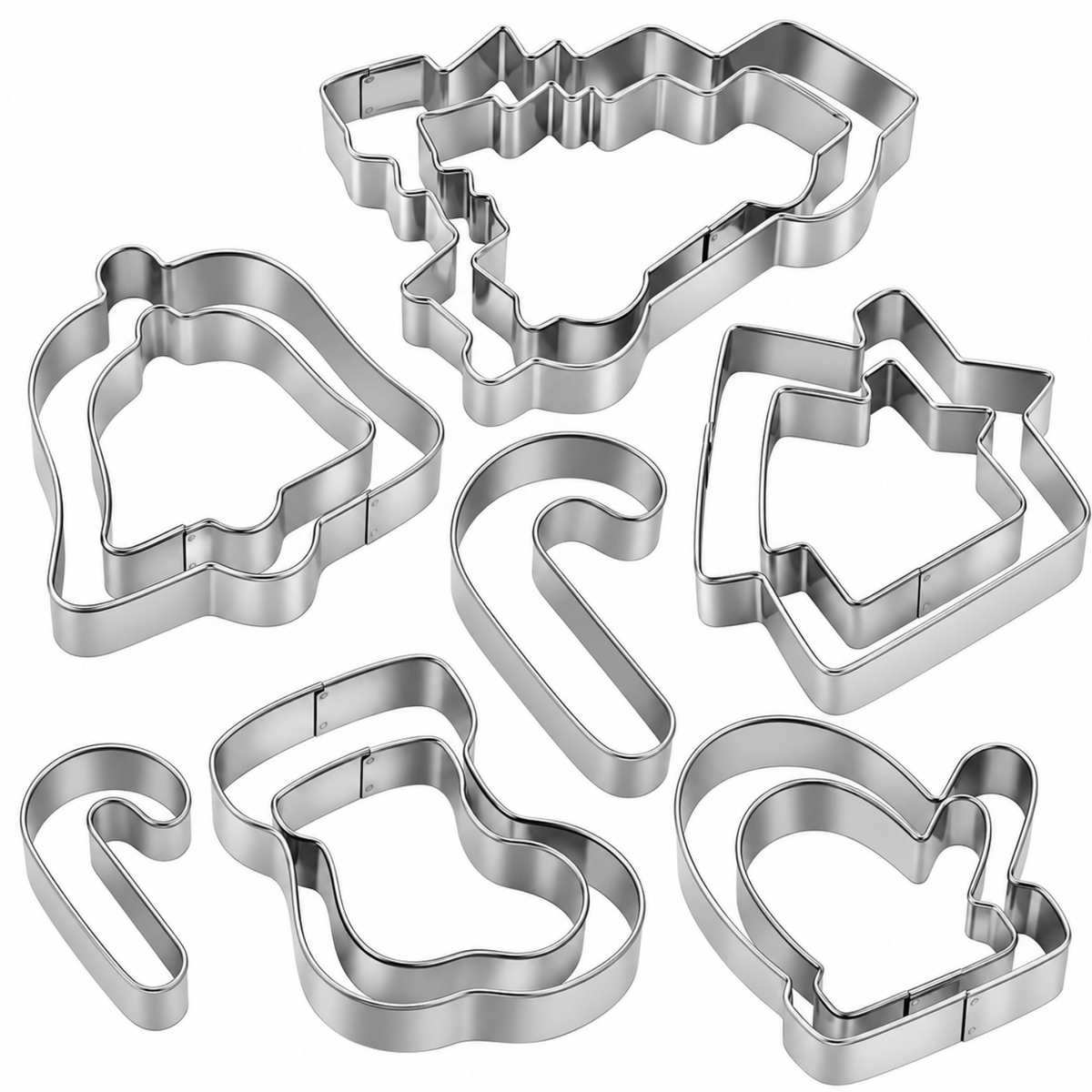 Home Collection Stainless Steel Cookie Cutter Set Thickened Sandwich and Biscuit Molds