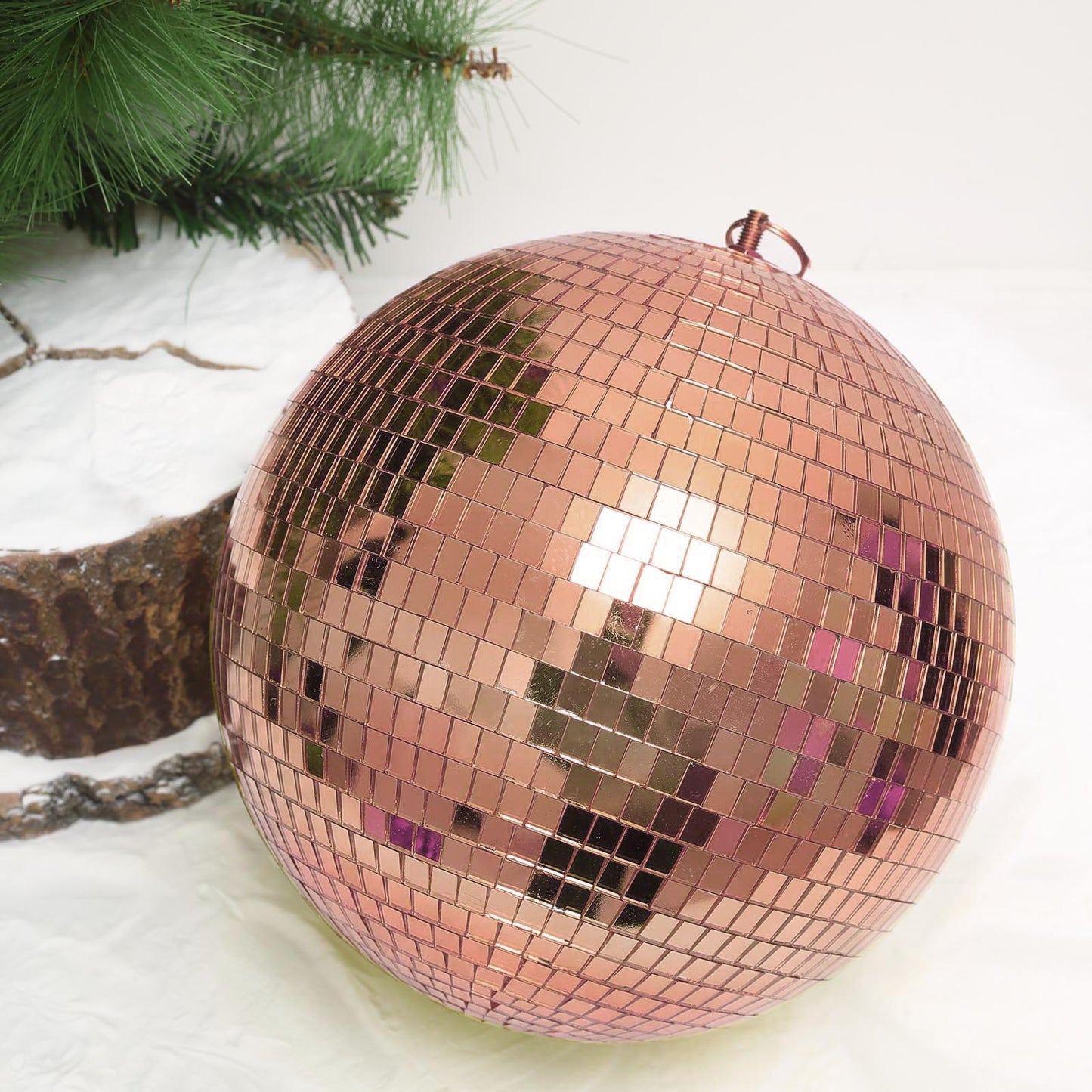 Home Collection 2 Pack 10" Hanging Disco Mirror Balls