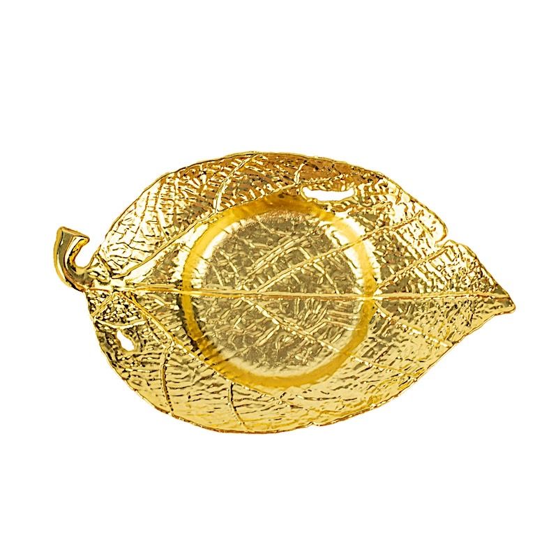 3 Metal Maple Leaf Votive Candle Holders