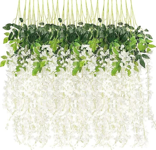 Home Collection Hanging 3.6ft Artificial Wisteria Vine Garland