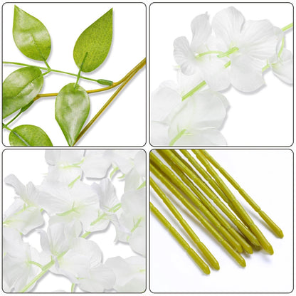 Home Collection Hanging 3.6ft Artificial Wisteria Vine Garland