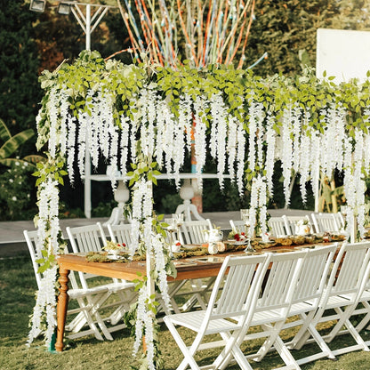 Home Collection Hanging 3.6ft Artificial Wisteria Vine Garland