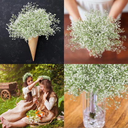 Home Collection Artificial Baby’s Breath Flowers White Gypsophila