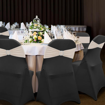 Home Collection 12Pcs Folding Stretch Spandex Chair Covers