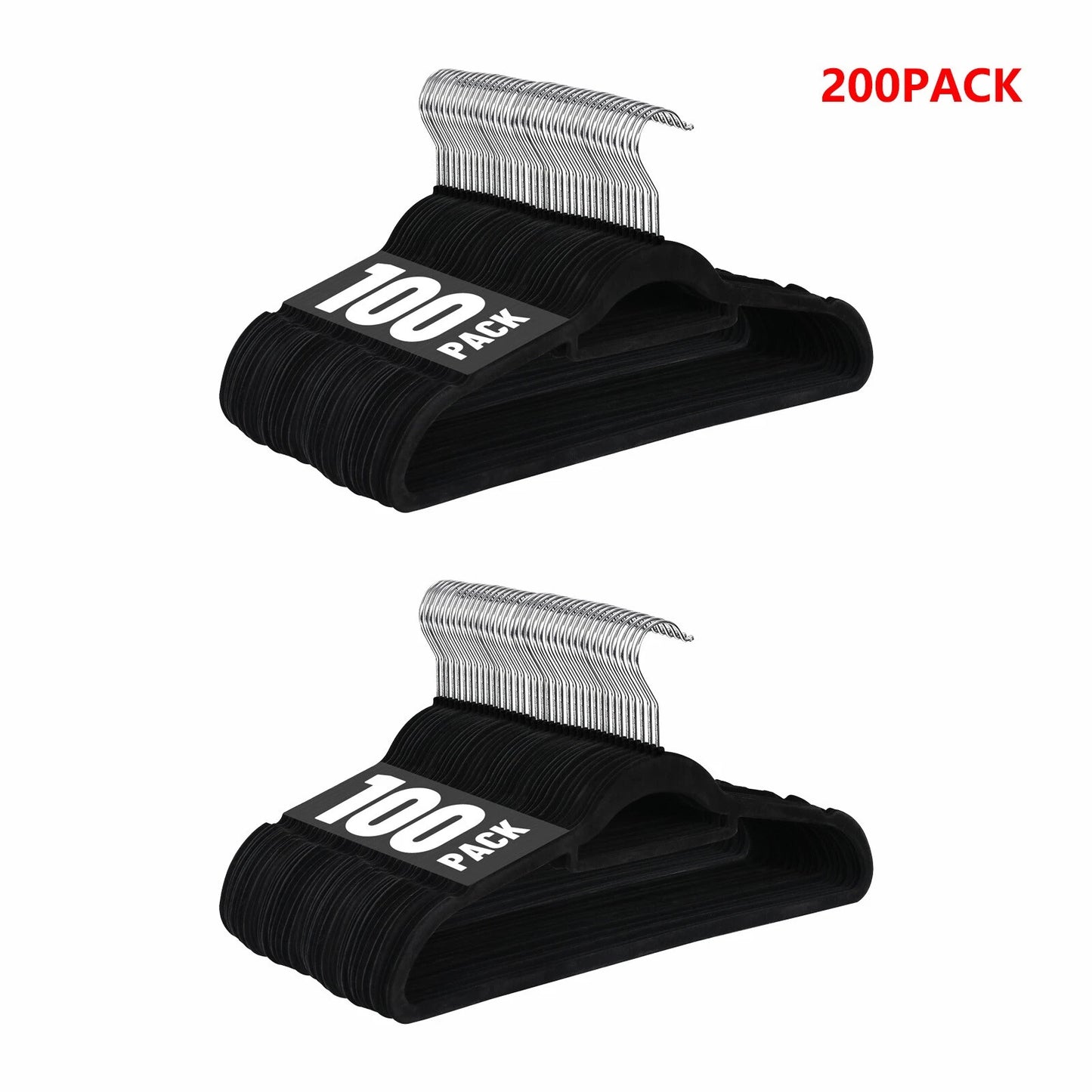 Home Collection Premium Velvet Clothes Hangers with 360° Swivel Hook