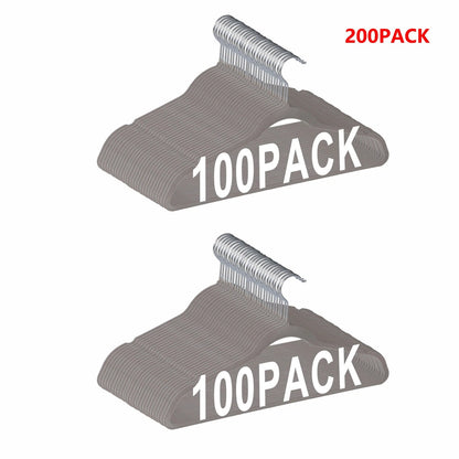 Home Collection Premium Velvet Clothes Hangers with 360° Swivel Hook