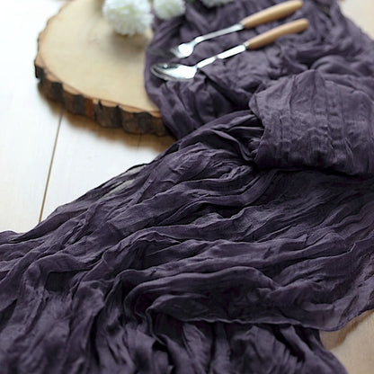 Home Collection 10 Ft Cotton Cheesecloth Table Runner