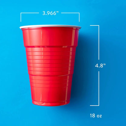 Home Collection 18 oz Red Plastic Party Cups
