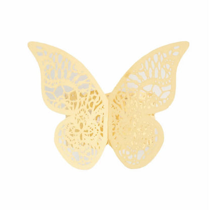 Home Collection 12 Pack Laser Cut Butterfly Napkin Rings