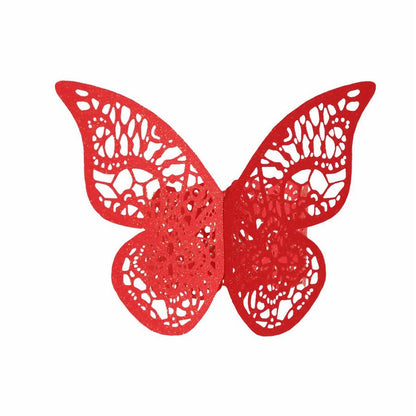 Home Collection 12 Pack Laser Cut Butterfly Napkin Rings
