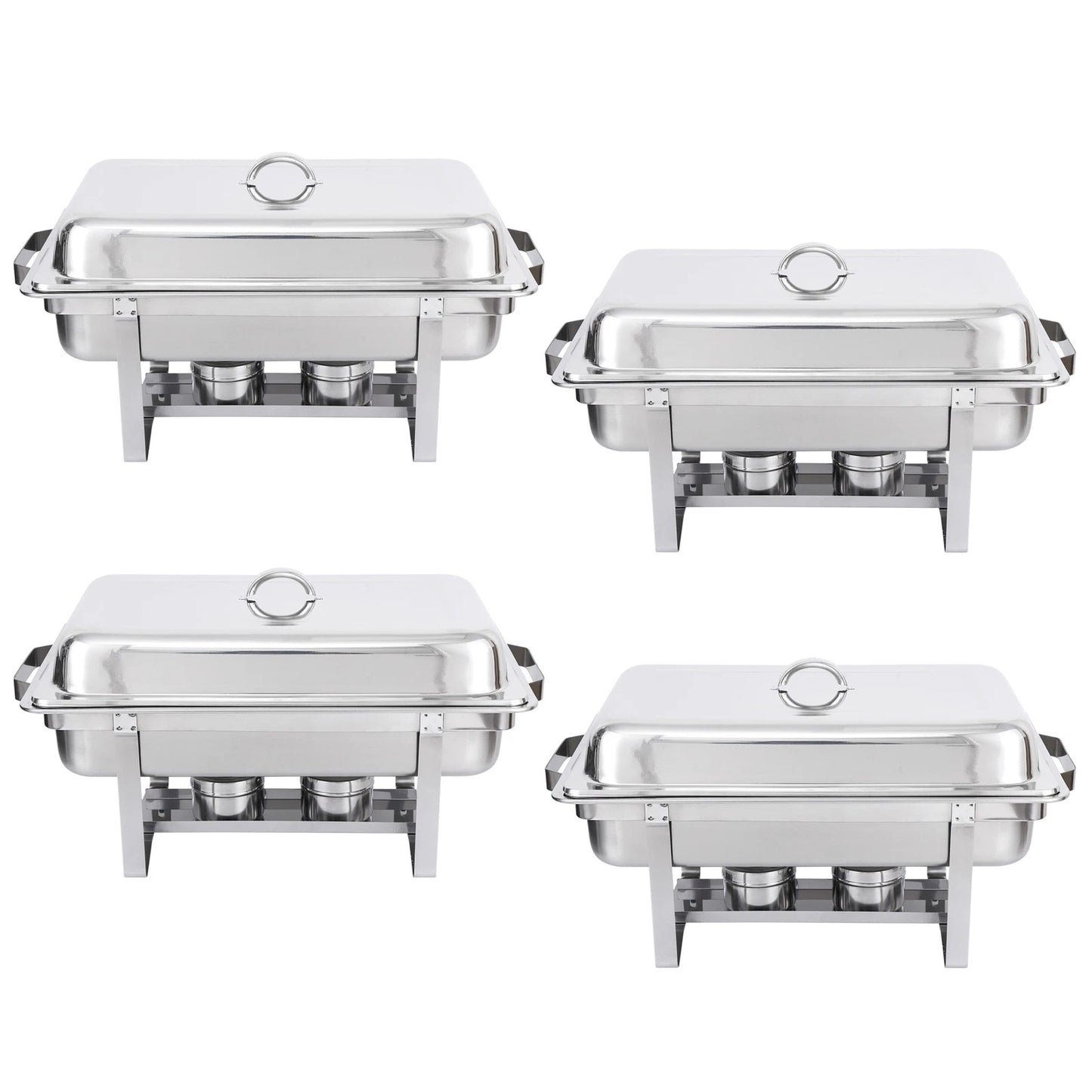 Home Collection 8Qt Stainless Steel Chafing Dish Buffet Set
