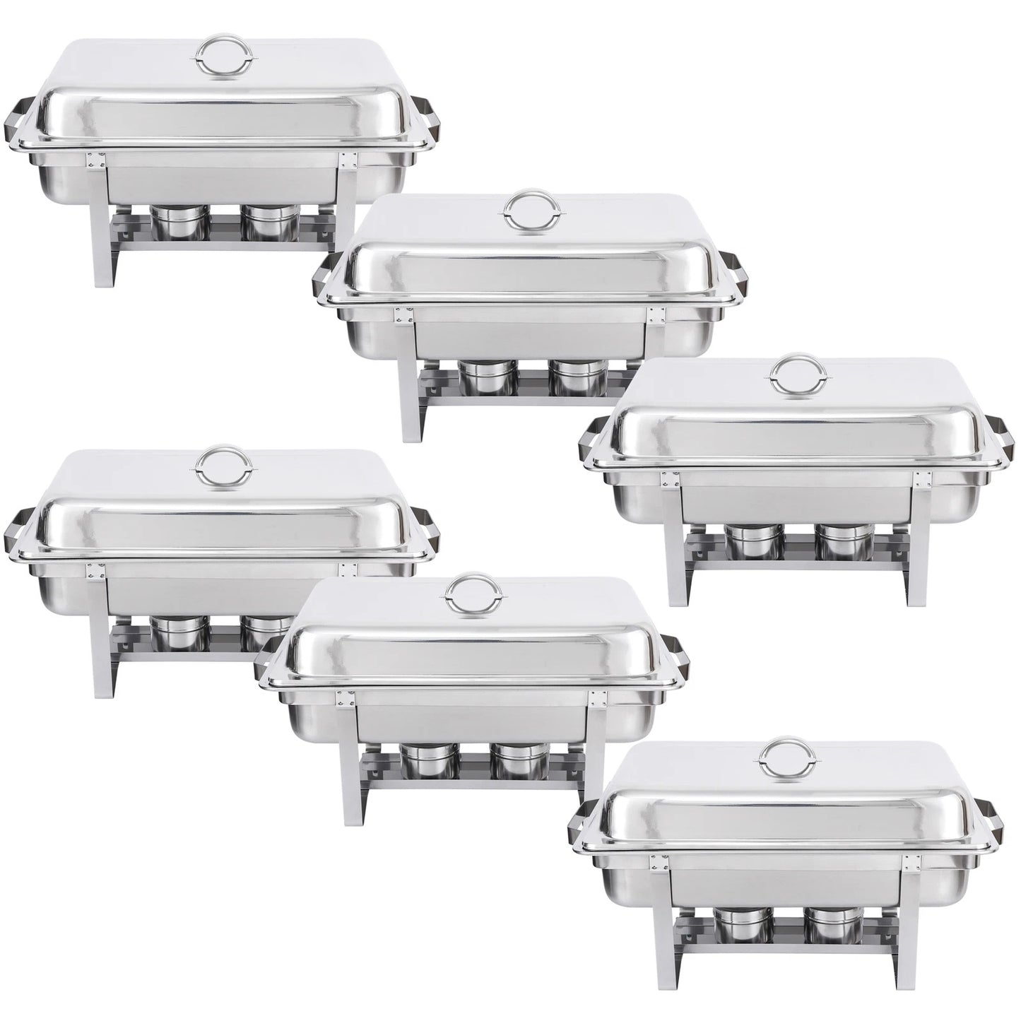Home Collection 8Qt Stainless Steel Chafing Dish Buffet Set