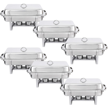 Home Collection 8Qt Stainless Steel Chafing Dish Buffet Set