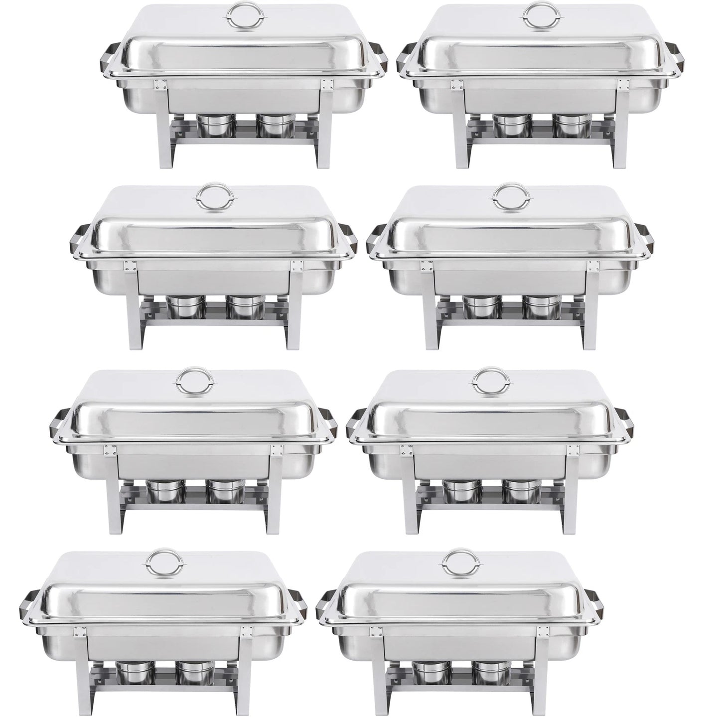 Home Collection 8Qt Stainless Steel Chafing Dish Buffet Set