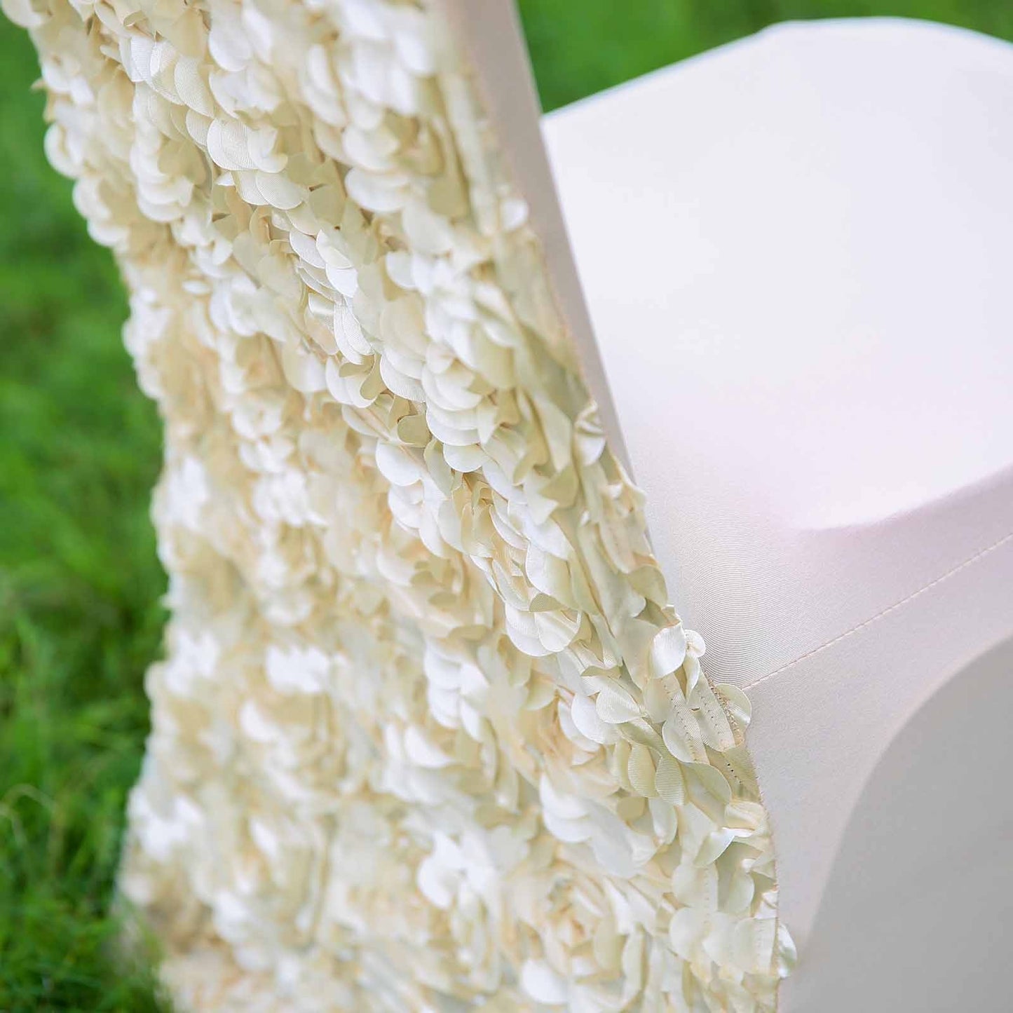 Home Collection 10Pcs Satin Rosette Stretch Chair Covers