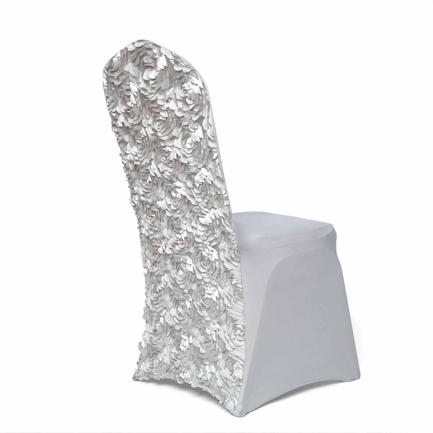 Home Collection 10Pcs Satin Rosette Stretch Chair Covers