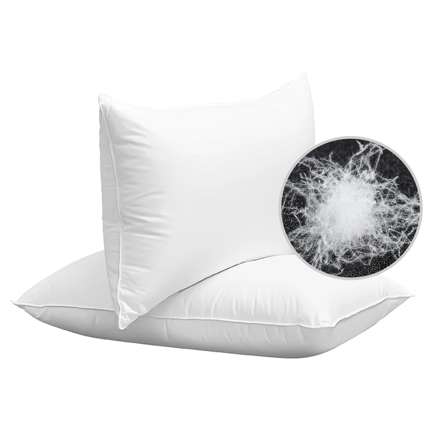 Home Collection Soft Luxury Goose Down Feather Pillow Queen Size