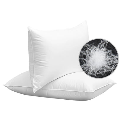 Home Collection Soft Luxury Goose Down Feather Pillow Queen Size