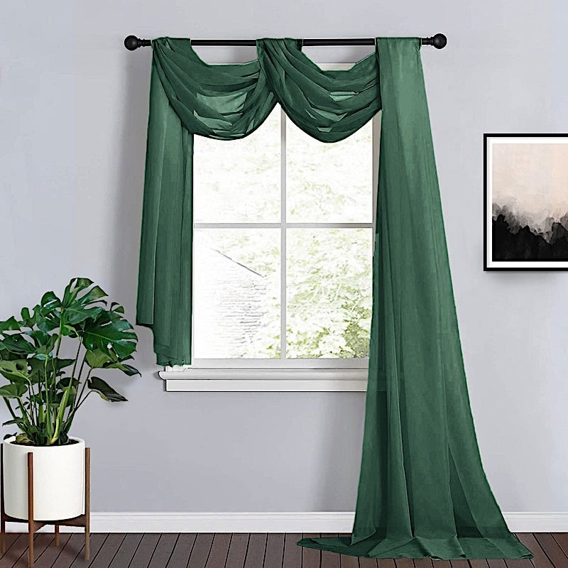 Home Collection 18FT Sheer Organza Curtain Backdrop Panel
