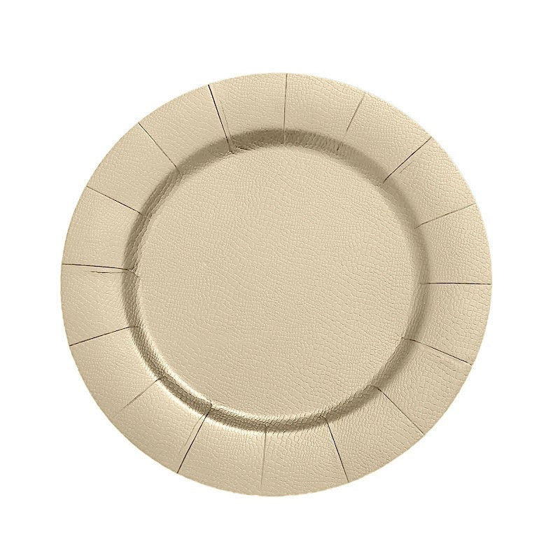 Home Collection 10-Pack 13" Disposable Paper Charger Plates