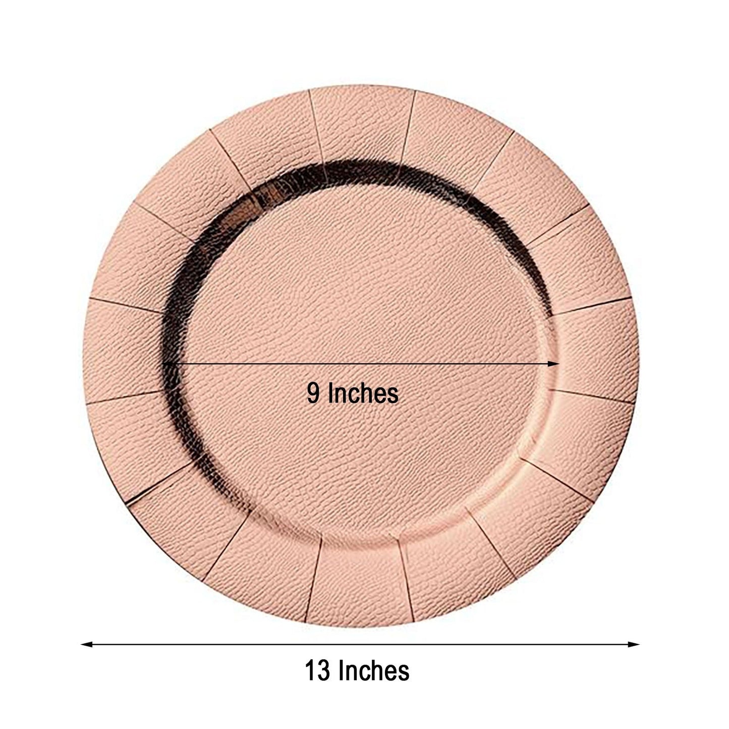 Home Collection 10-Pack 13" Disposable Paper Charger Plates