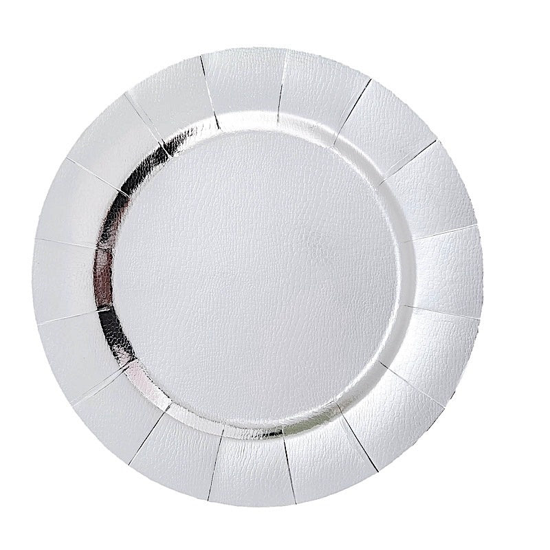 Home Collection 10-Pack 13" Disposable Paper Charger Plates