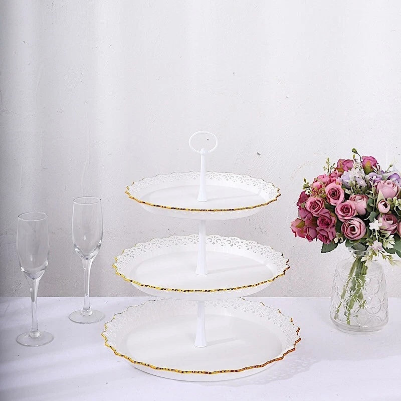 Home Collection 15" 3-Tier Cupcake Stand