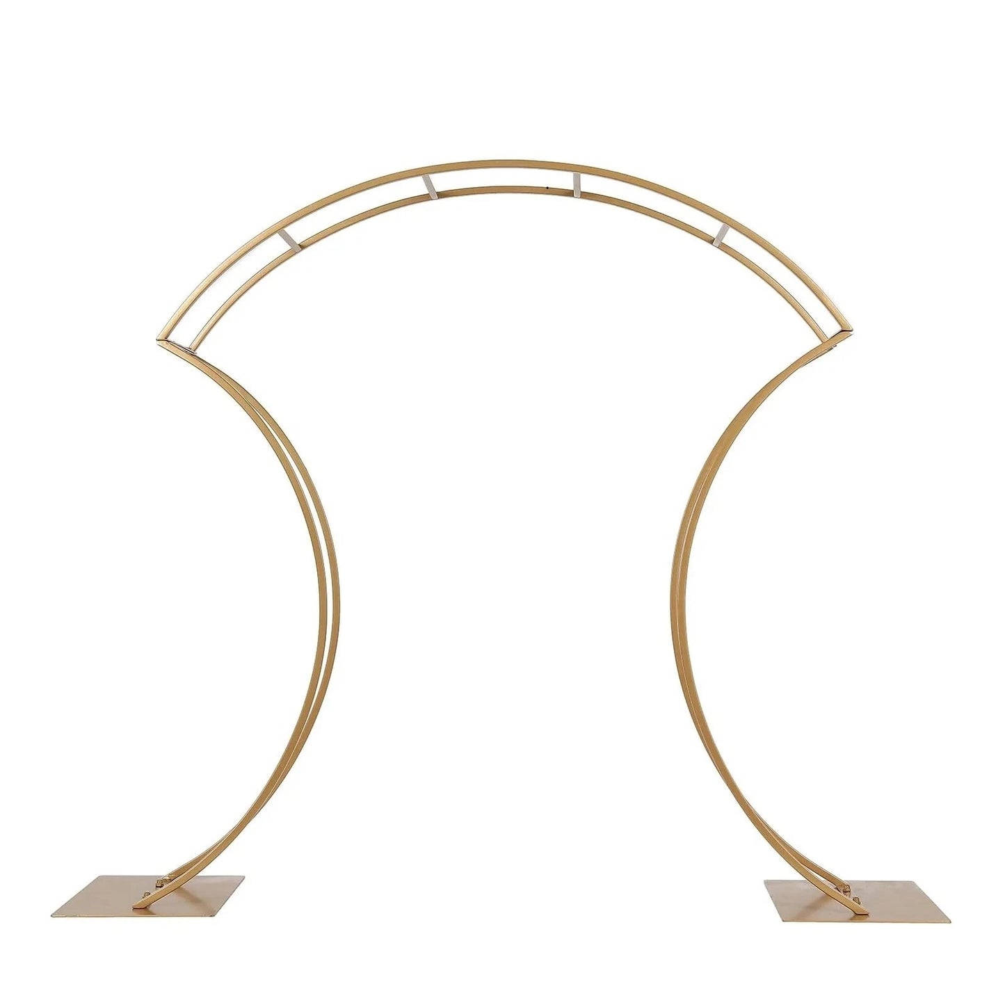 Home Collection Curvy Metal Flower Arch Stand 38" Gold
