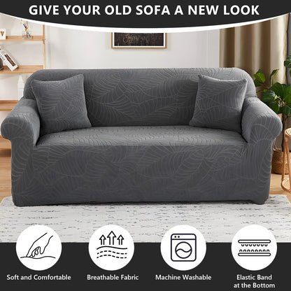 Home Collection Jacquard Sofa Slipcover Elastic Couch Cover