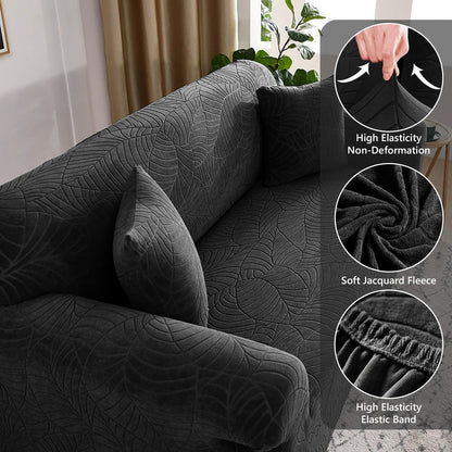 Home Collection Jacquard Sofa Slipcover Elastic Couch Cover