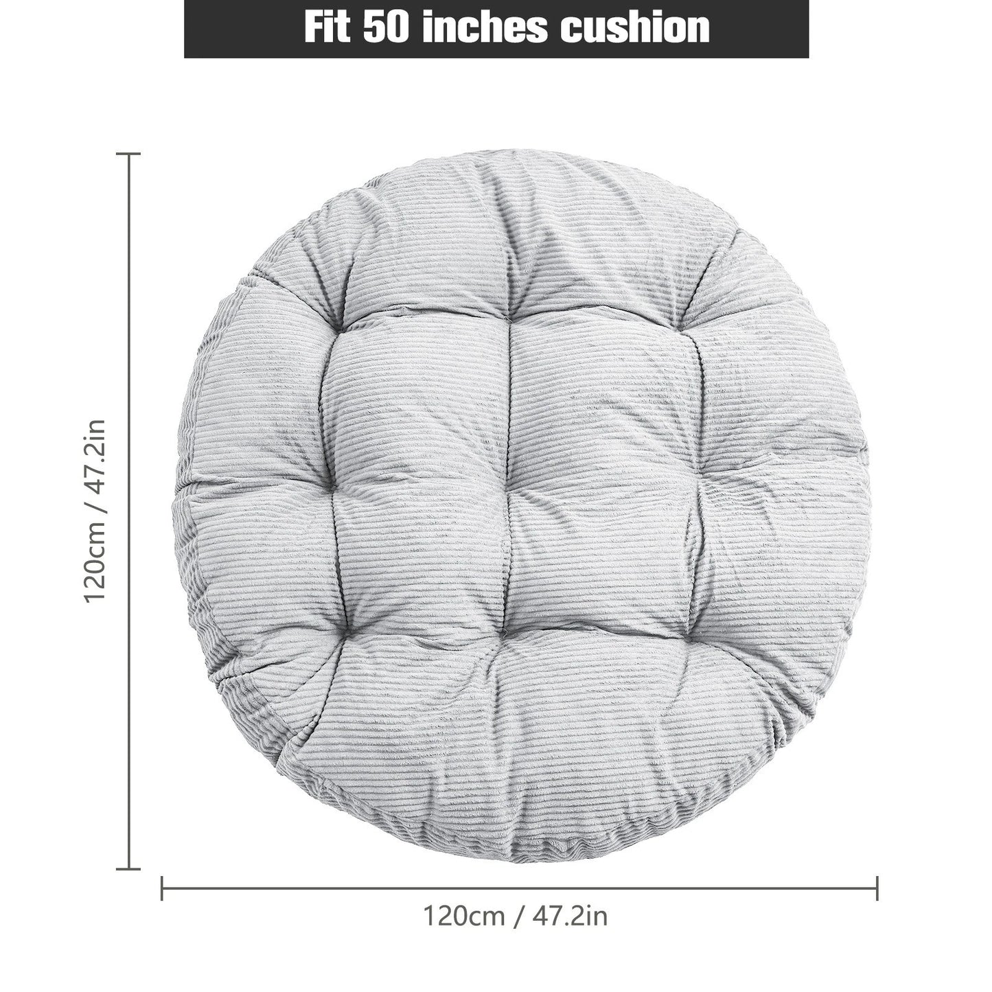 Home Collection Papasan Chair Cushion 47"x47" for Bowl Chair