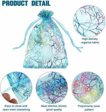 Home Collection Sheer Coralline Organza Gift Bags