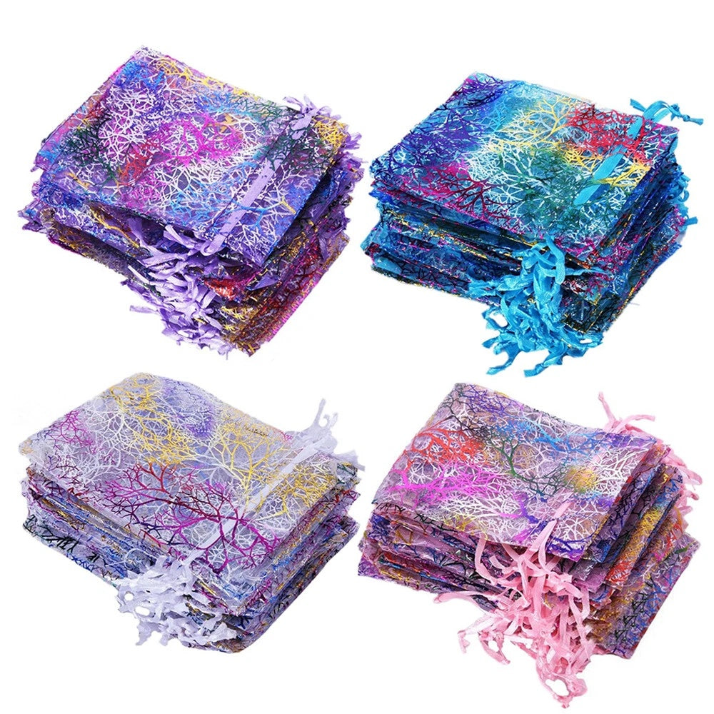 Home Collection Sheer Coralline Organza Gift Bags