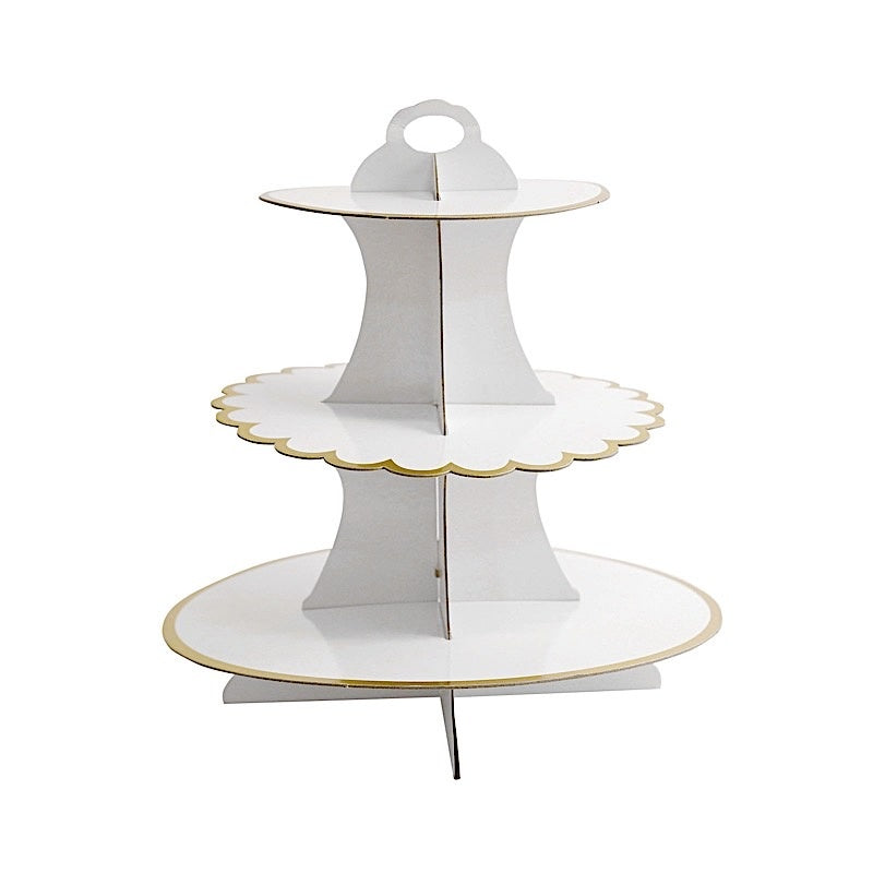 Home Collection 13" 3-Tier Cardboard Cupcake Stand