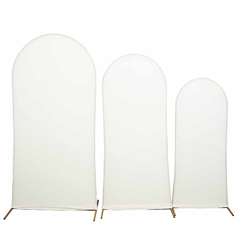 Home Collection 3PCS Matte Spandex Wedding Arch Cover Set