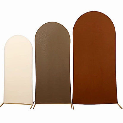 Home Collection 3PCS Matte Spandex Wedding Arch Cover Set