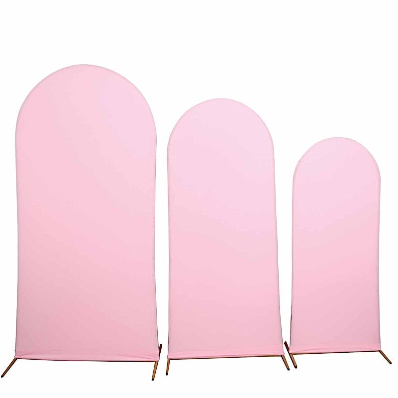 Home Collection 3PCS Matte Spandex Wedding Arch Cover Set