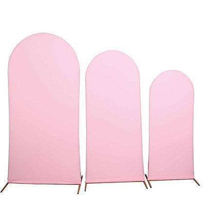 Home Collection 3PCS Matte Spandex Wedding Arch Cover Set