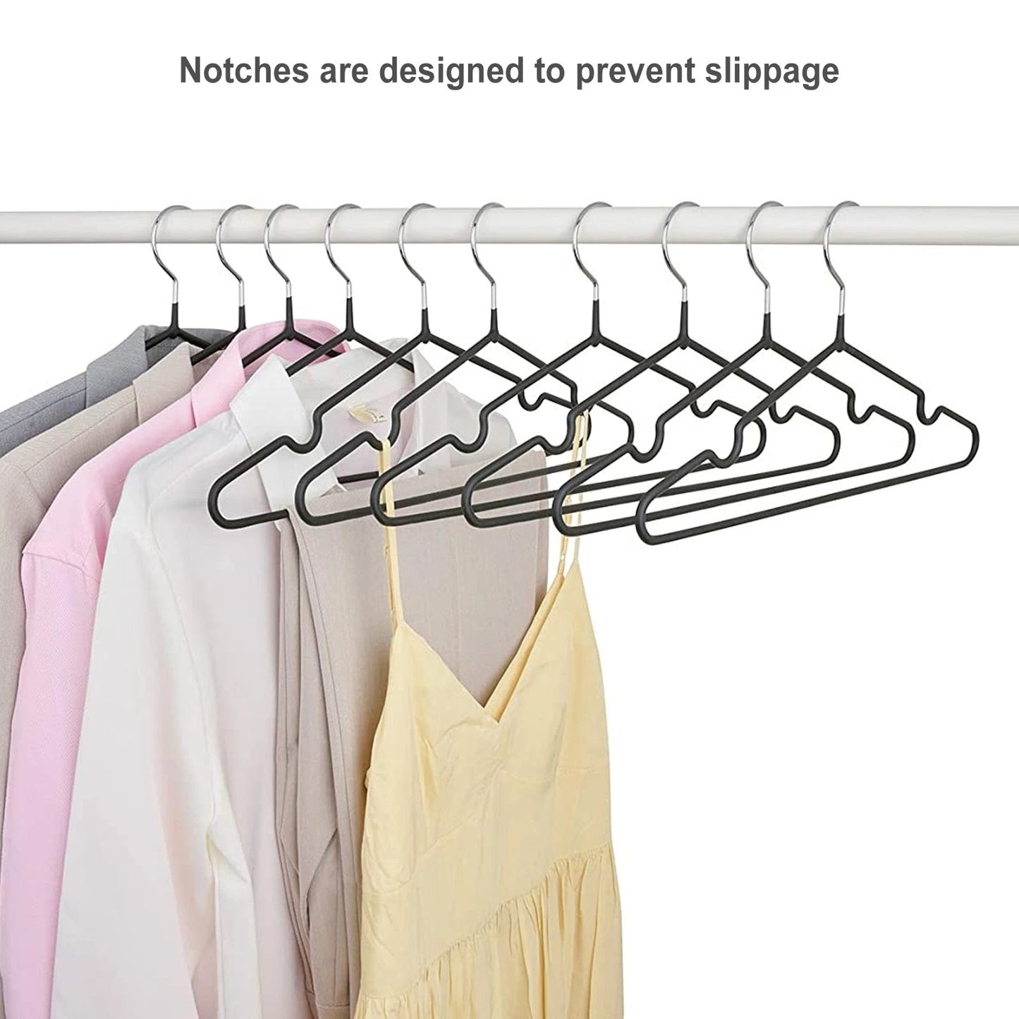 Home Collection Heavy Duty Steel Wire Coat Hangers