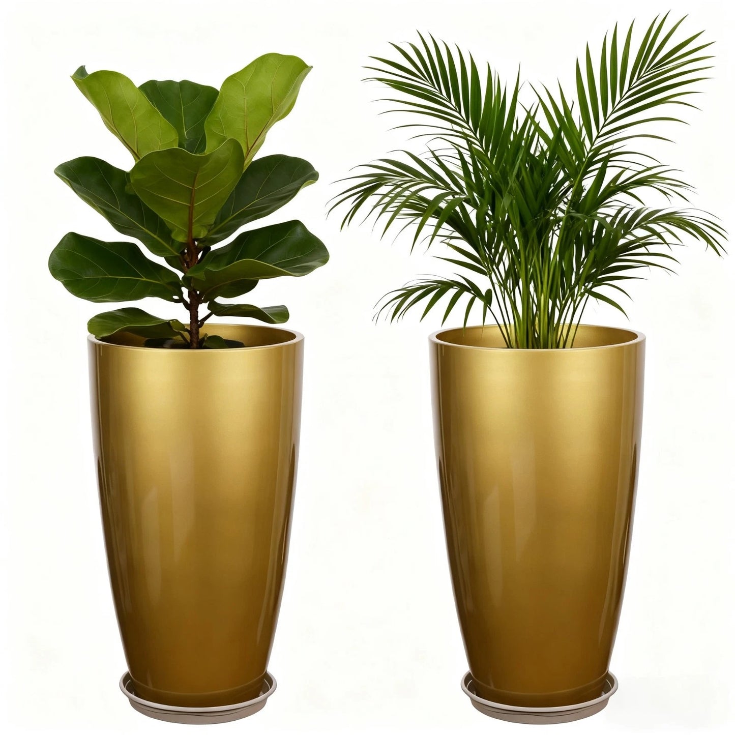 Home Collection 2-Pack 21" Tall Modern Resin Planters