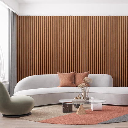 Home Collection 2-Pack Acoustic Wood Slat Wall Panels
